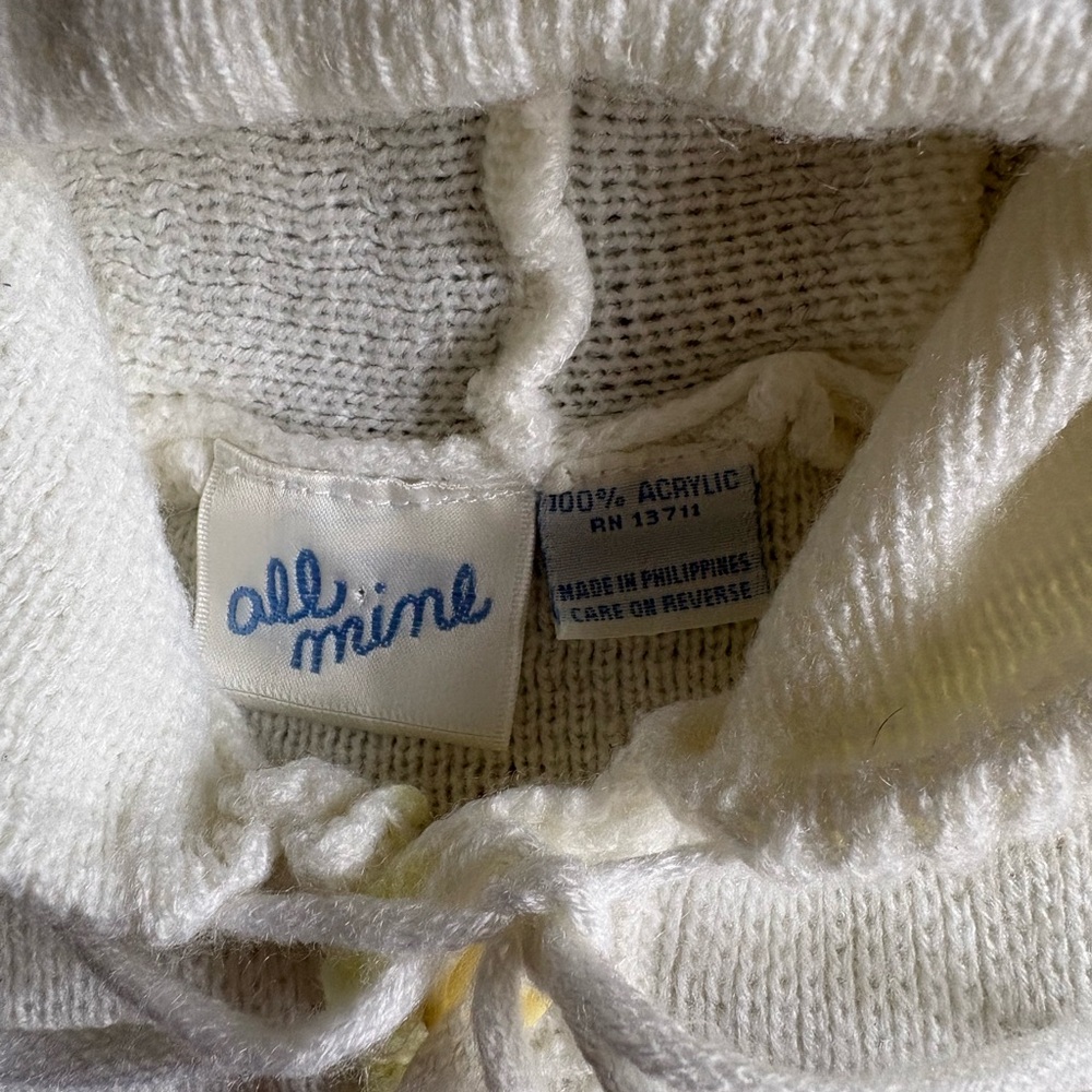 Vintage knit bunting sack - Picture 4 of 6